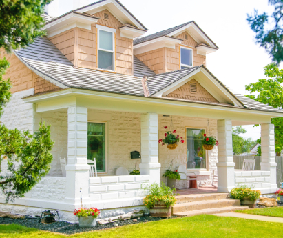 Exterior design with beige theme